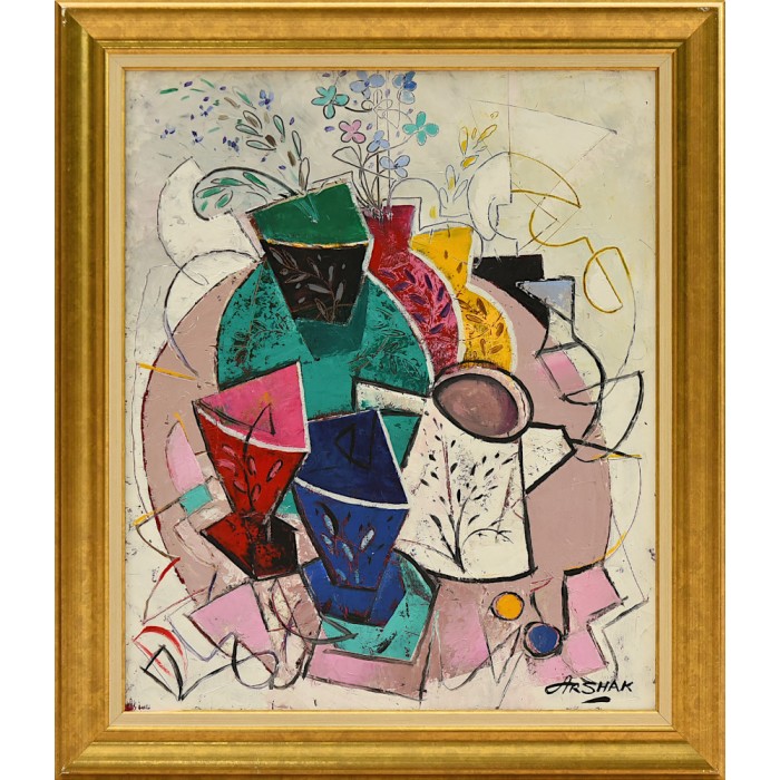 Still-life with cups of coffee
