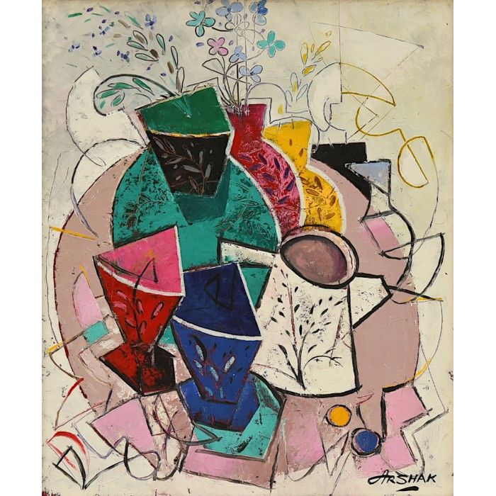 Still-life with cups of coffee