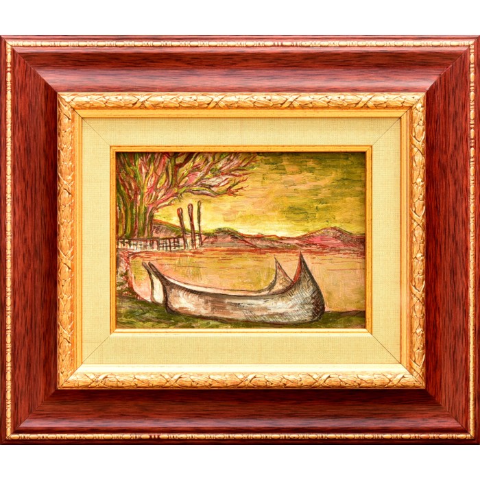 Landscape with two boats