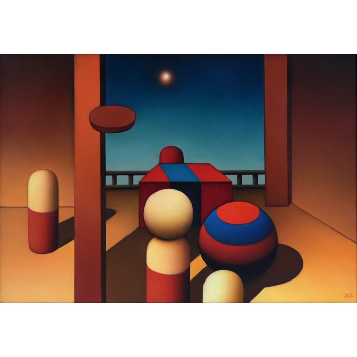 Composition with moon