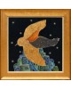 Flight over blue timelessness