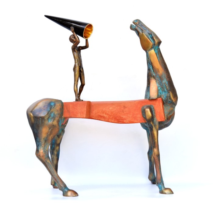 The bathing of the red horse