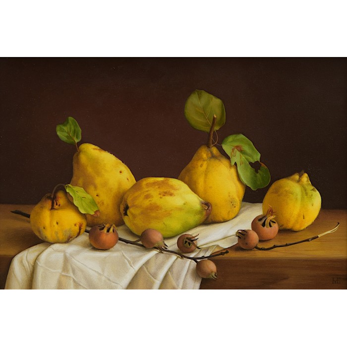 Still life with quinces and medlars Still life with quinces and medlars