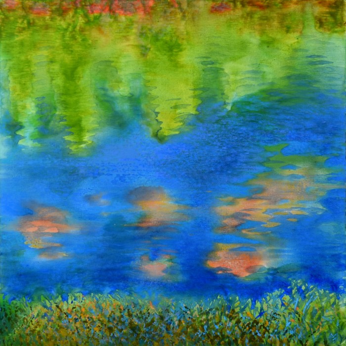 Floating clouds, cycle Lake