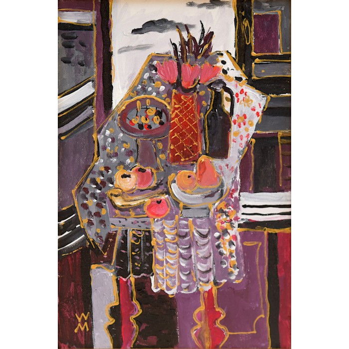 Still-life in front of a window
