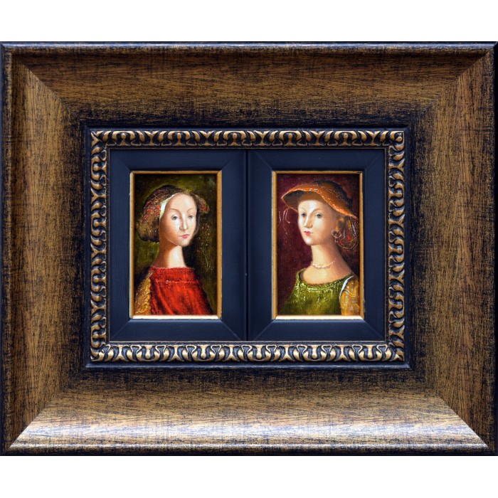 Portrait, diptych Portrait, diptych
