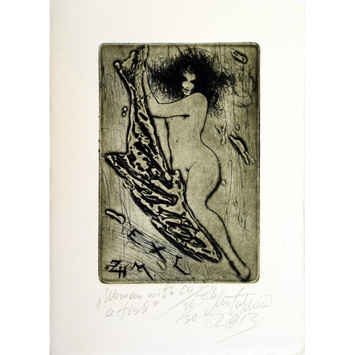 Woman with a fish